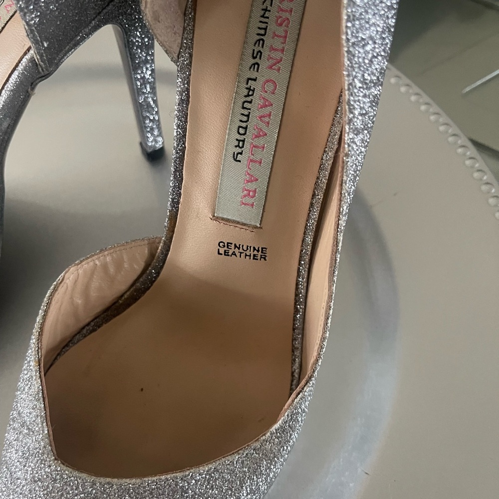 Kristin Cavallari Grey Glitter Heels 👠size